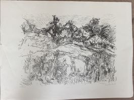 W. Kuhn – Original-Lithografie 1965 «Landschaft» num. sign.