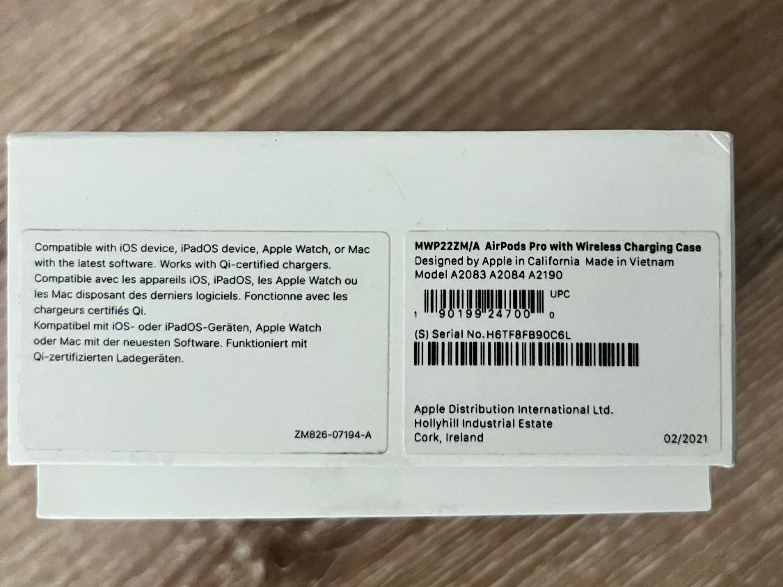 Apple Cuffie: Apple AirPods Pro 1. Generation mit Kabellose Ladecase – Usato da Zollikerberg venduto da Reinier_ZH 4