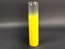 VASE aus in Zylinderform gelb/transparent