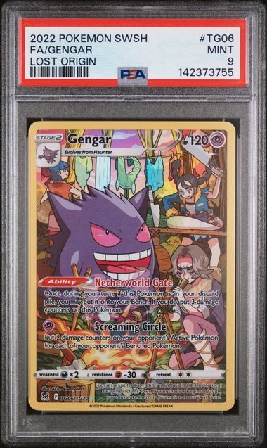 Pokémon Cartes à collectionner: Gengar LOR TG06 Lost Origin PSA9 – D'occasion à Brugg AG par SealD.Man