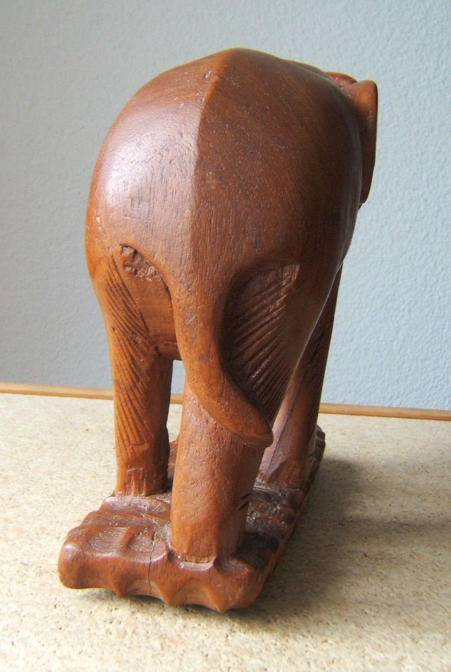 Figuren: ELEFANT AUS HOLZ - GESCHNITZT – Gebraucht aus Brunnen von Nonne04 3
