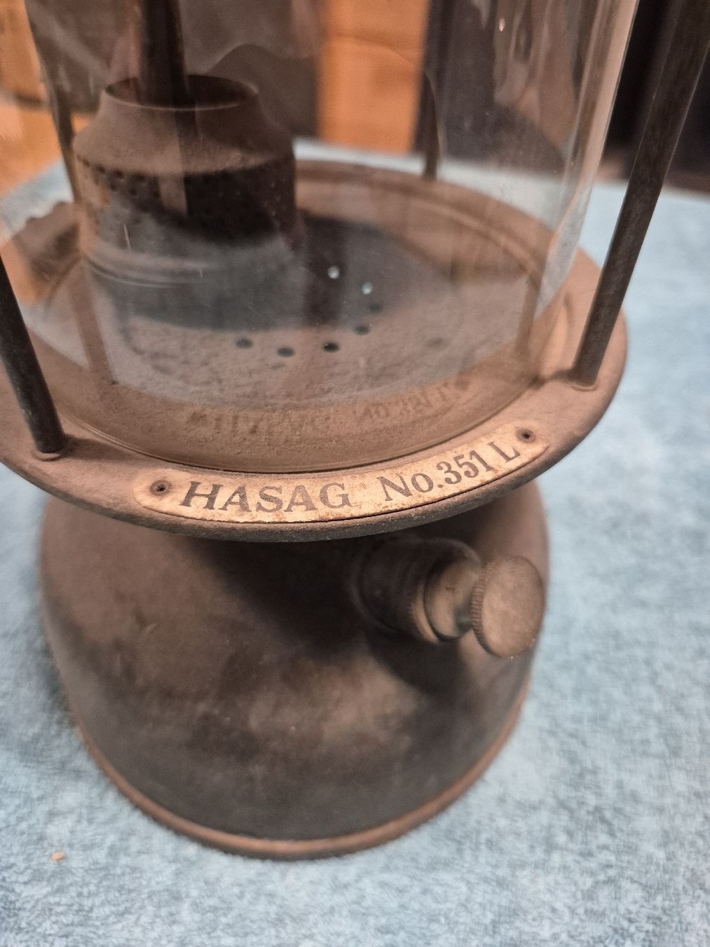 Lampade: Petroleum-Starklichtlampe, Hasag  1930/1940 – Difettoso da Vilters venduto da Fleiflomi 2