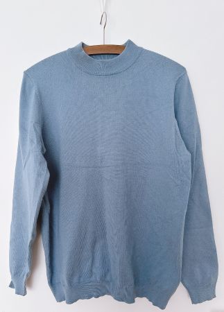 Tragekomfort! Pullover mit halbem Stehkragen aus Baumwolle