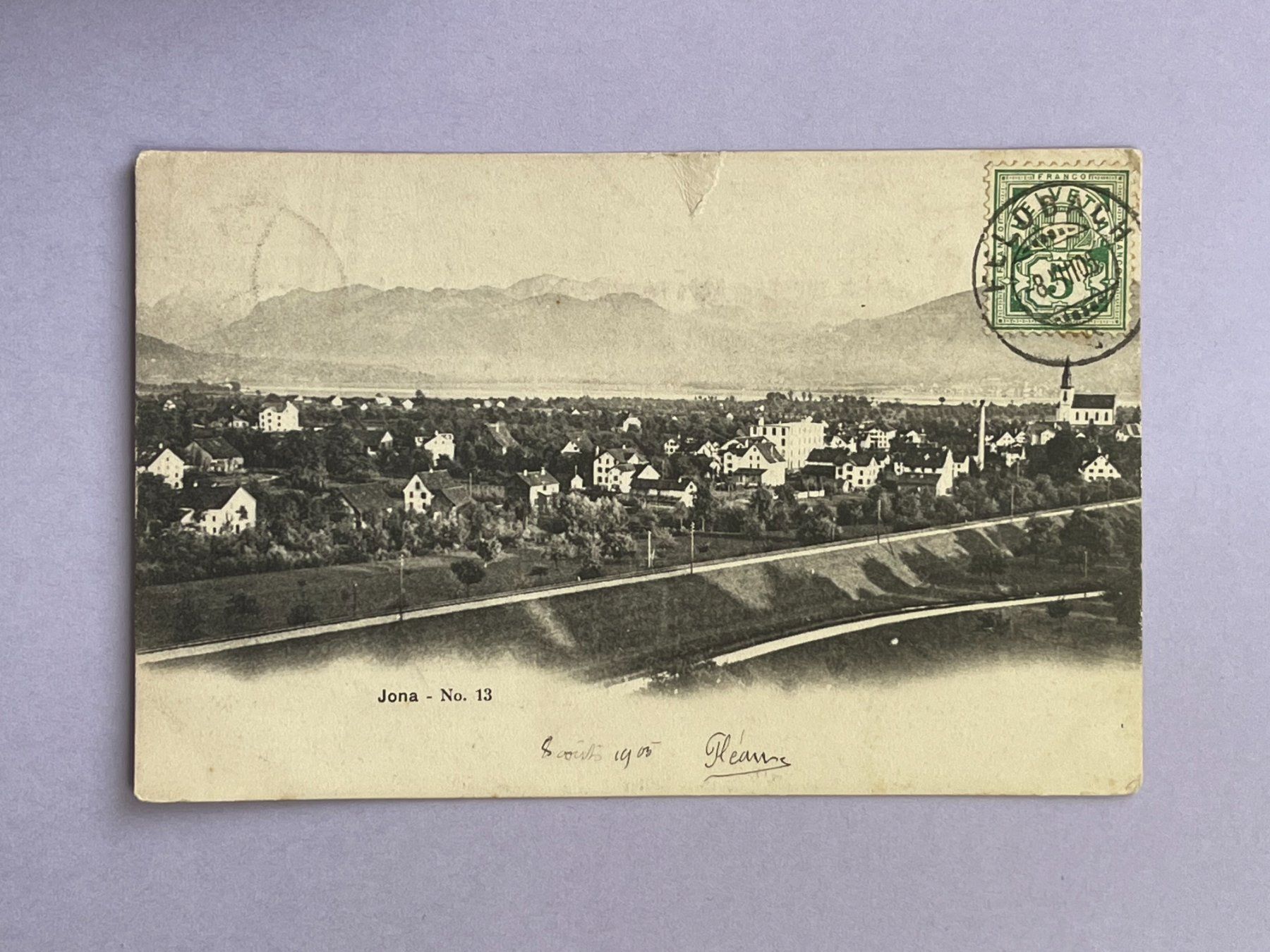 Cartoline postali: Jona - Stempel Feldbach - 1905 – Usato da Steg VS venduto da _vinci_