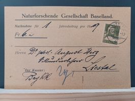 BL, Naturforschende Gesellsch. Baselland, Liestal 1919