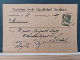 Naturforschende Gesellsch. Baselland, Liestal 1919