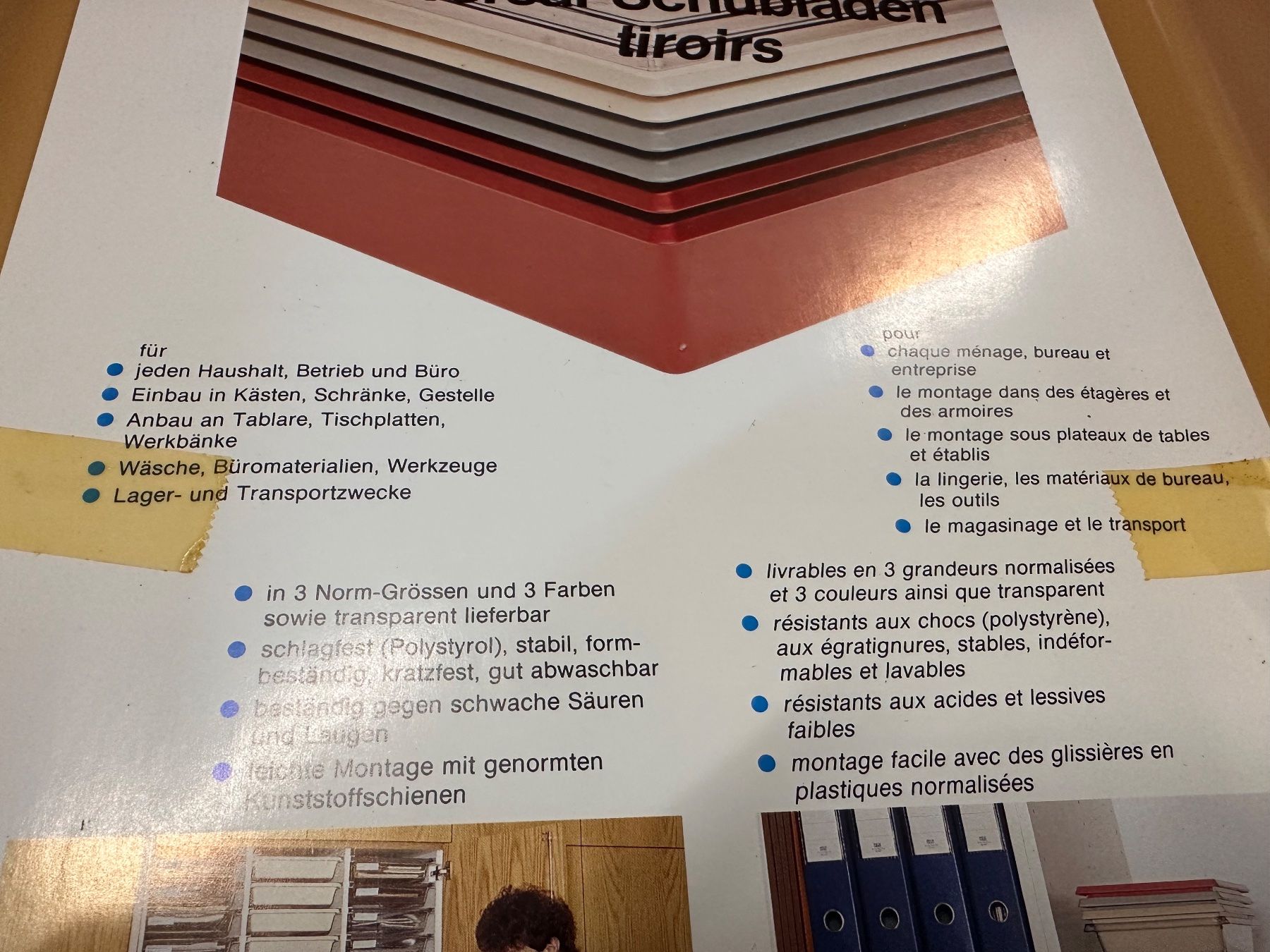 Contenitori & Simili: neu Universal Schublade, Sortierbox, stapelbar, 285x355x60mm – Nuovo (secondo la descrizione) da Necker venduto da liq24 4