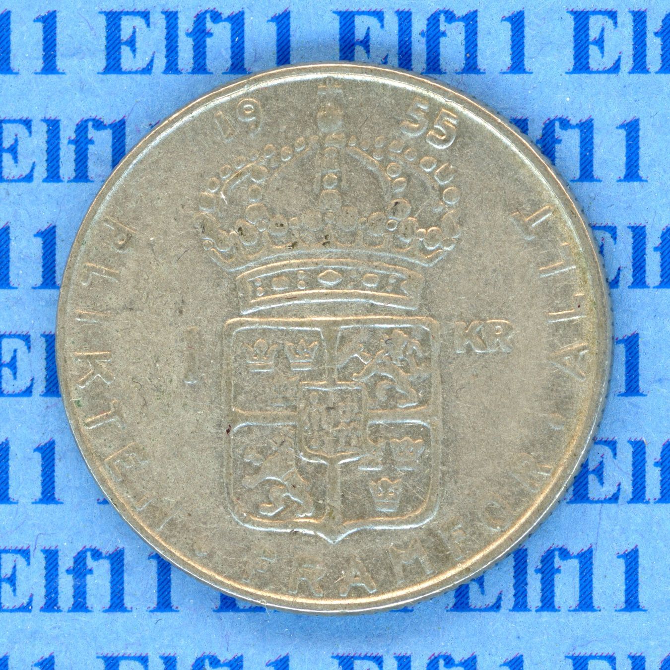 Tutti le monete: SEK___1.00 1955 ss-vz 1 Krone – Usato da Widnau venduto da Elf11