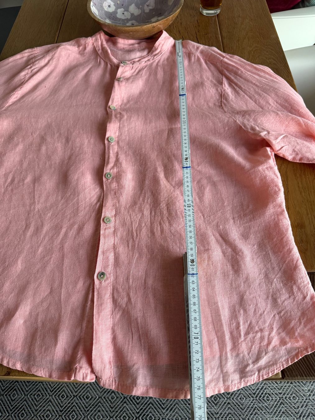 Camicette: Colles Leinen Sommerhemd Lachs L/XL – Usato da Sirnach venduto da sirni 5