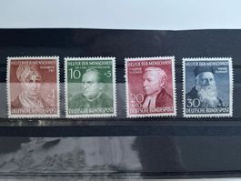 BRD 1952 Wohlfahrt Helfer Menschheit Serie kplt. postfrisch