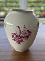 Antike Vase Blumenvase Porzellanvase mit Goldrand 19cm