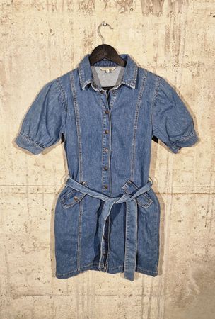 Denim Kleid Kurzarm Grösse S guter Zustand