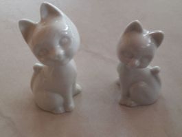 1 Paar Porzellan Katzen, Garzoni
