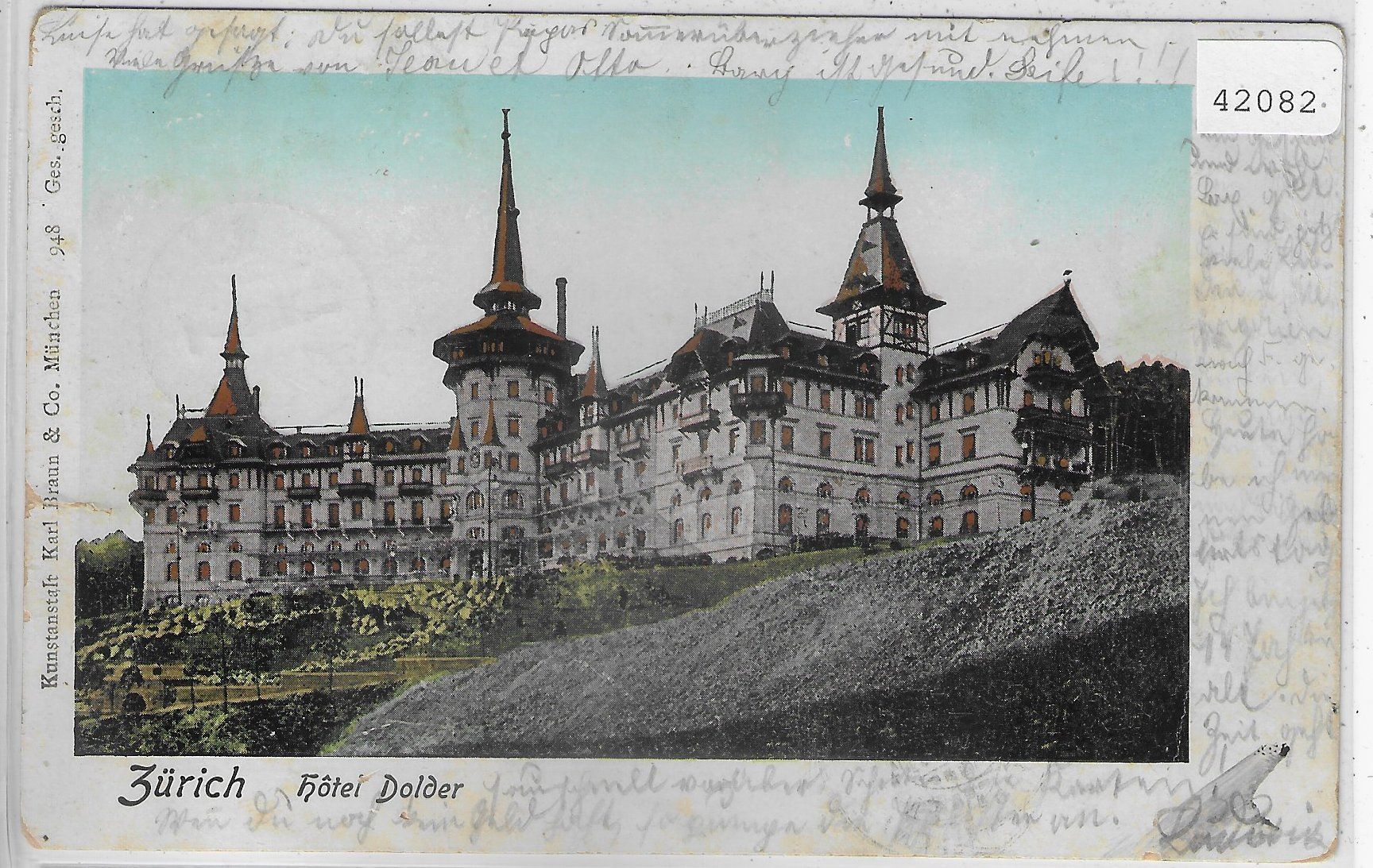 Cartoline postali: Zürich - Hotel Dolder – Difettoso da Ettingen venduto da Kartenplanet