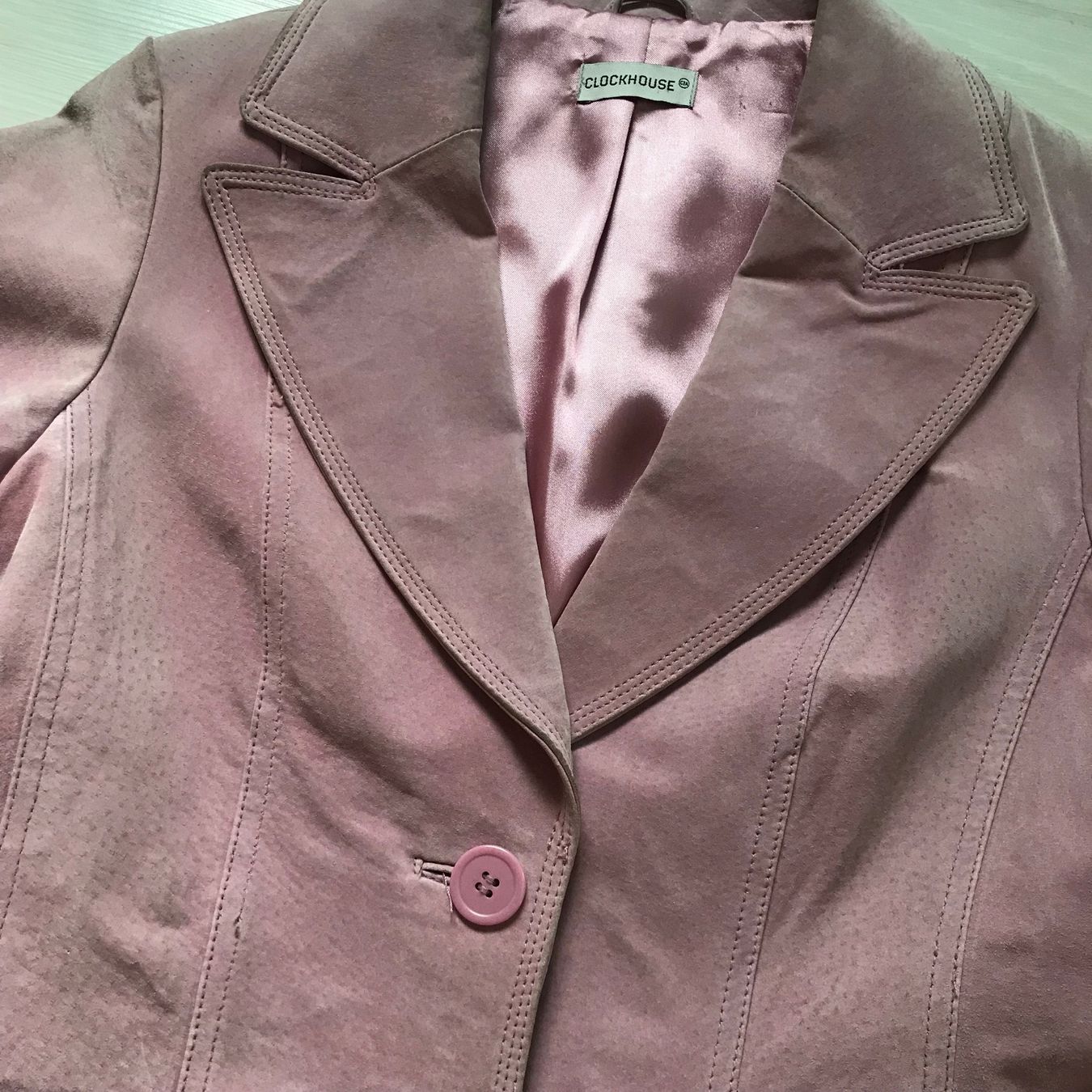 C&A Giacche: Schöne rosa Leder Jacke, Grösse 40 – Usato da Turbenthal venduto da fuhrer3 3
