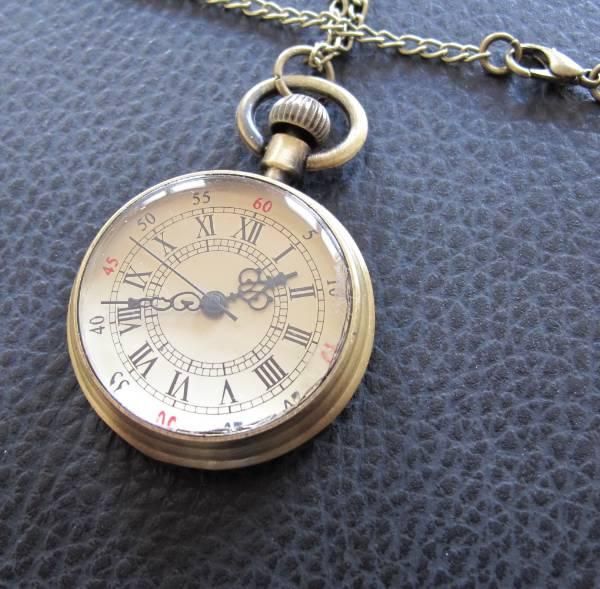 Orologi: Hübsche Steampunk Umhängeuhr – Nuovo (secondo la descrizione) da Schwanden GL venduto da UHRKNALL 1