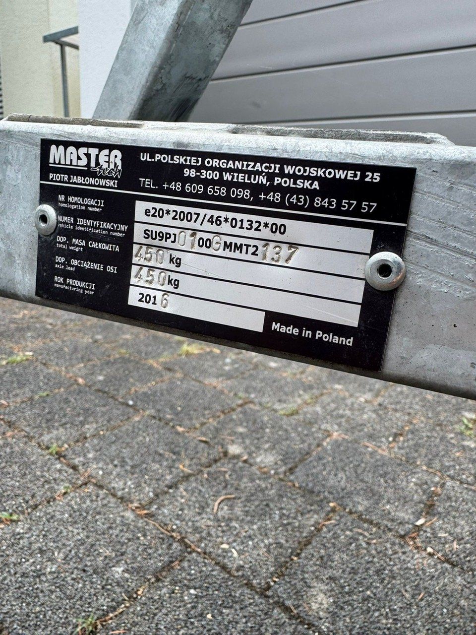 Rimorchi: Bootsanhänger Master 450 Kg – Usato da Gebenstorf venduto da sven3007 2