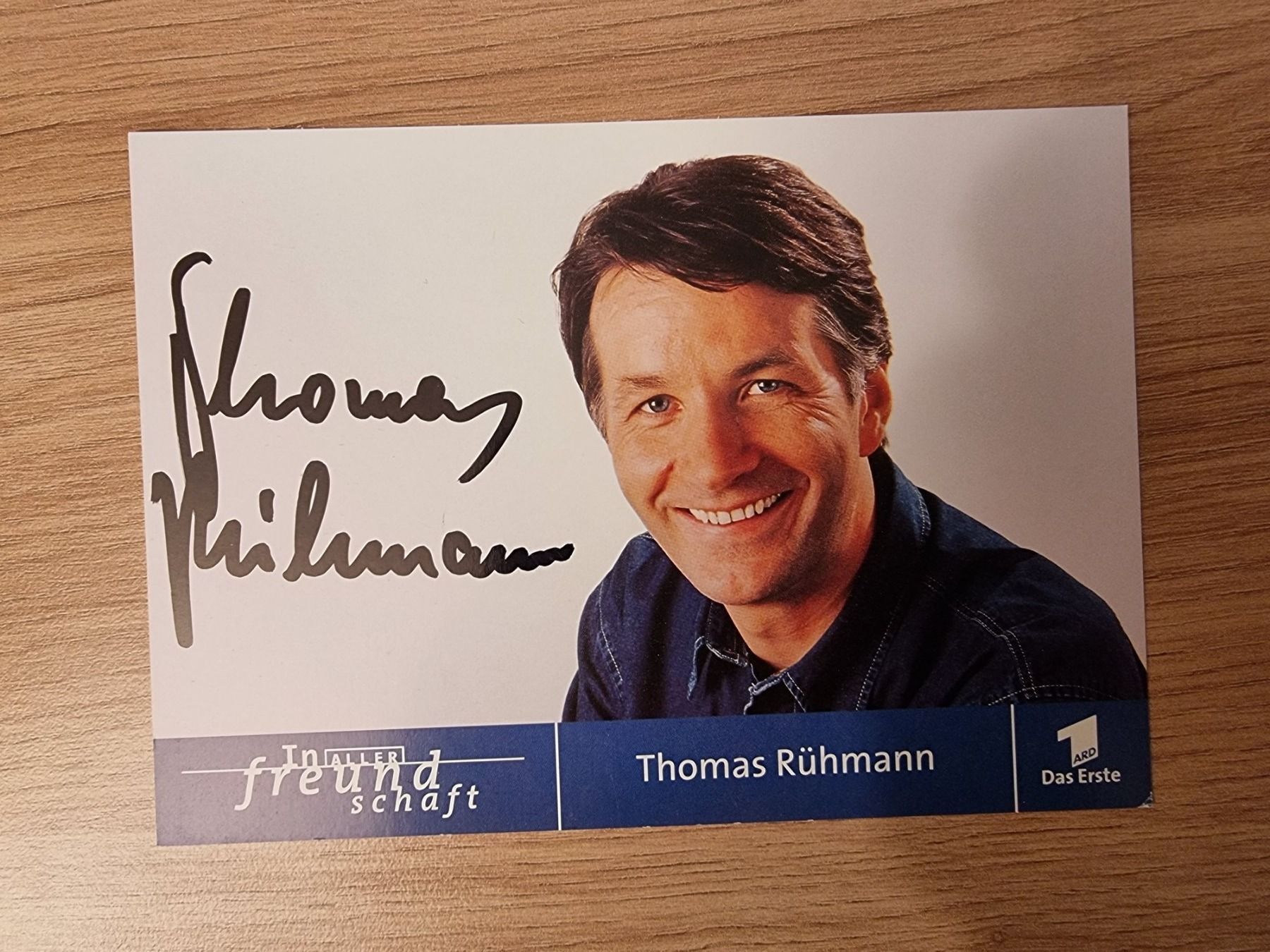 Autografi: Thomas Rühmann Originalautogramm "In aller Freundschaft" – Usato da Winterthur venduto da Christinakim