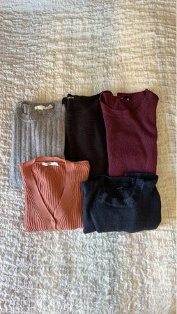 5 Damen Pullover und Strickjacken gemischt gebraucht