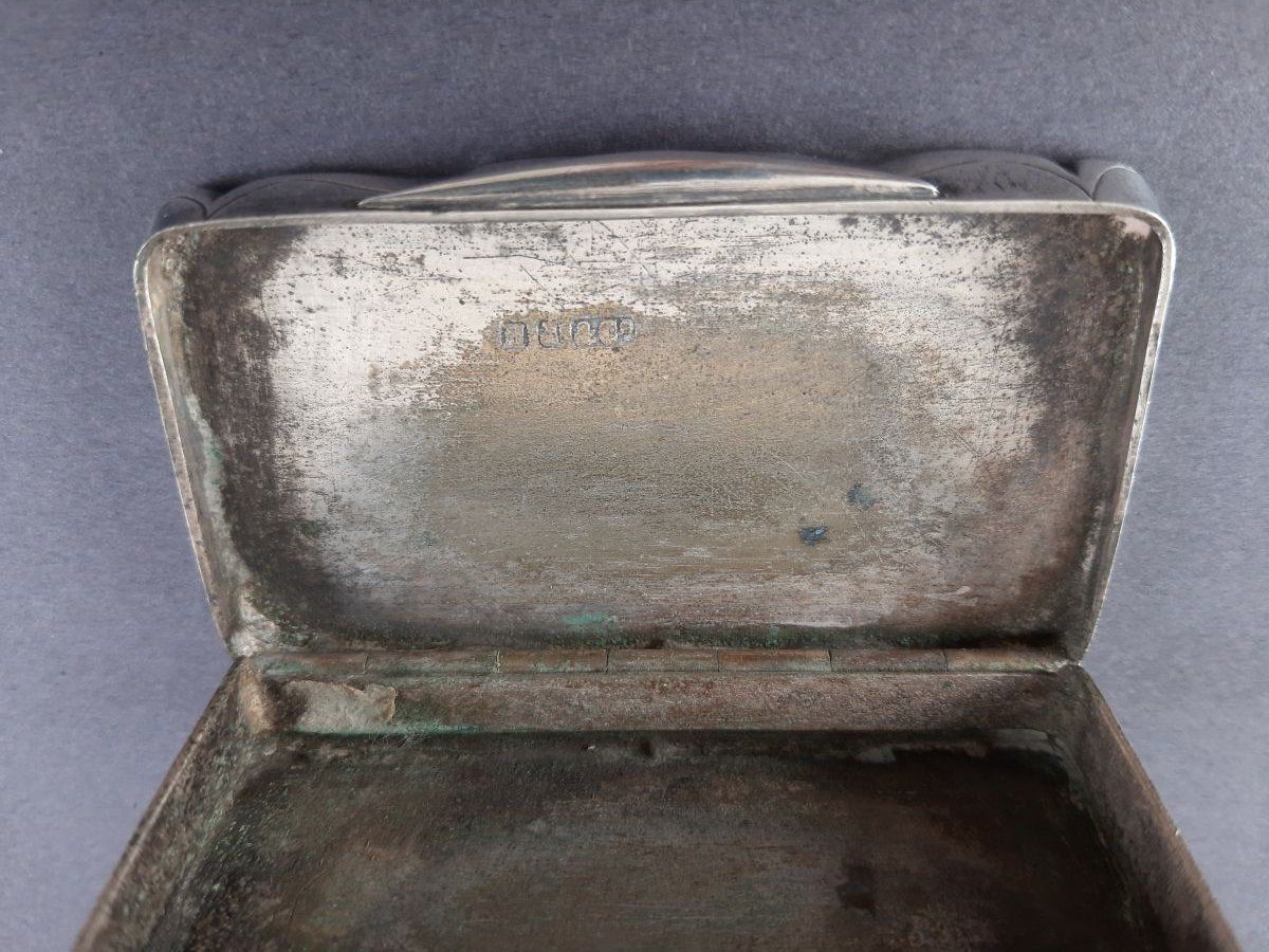 Tabak: Döschen, Metall, "Schnupftabakdose", mit Monogramm, antik – Gebraucht aus Oberengstringen von fru_9b92 5