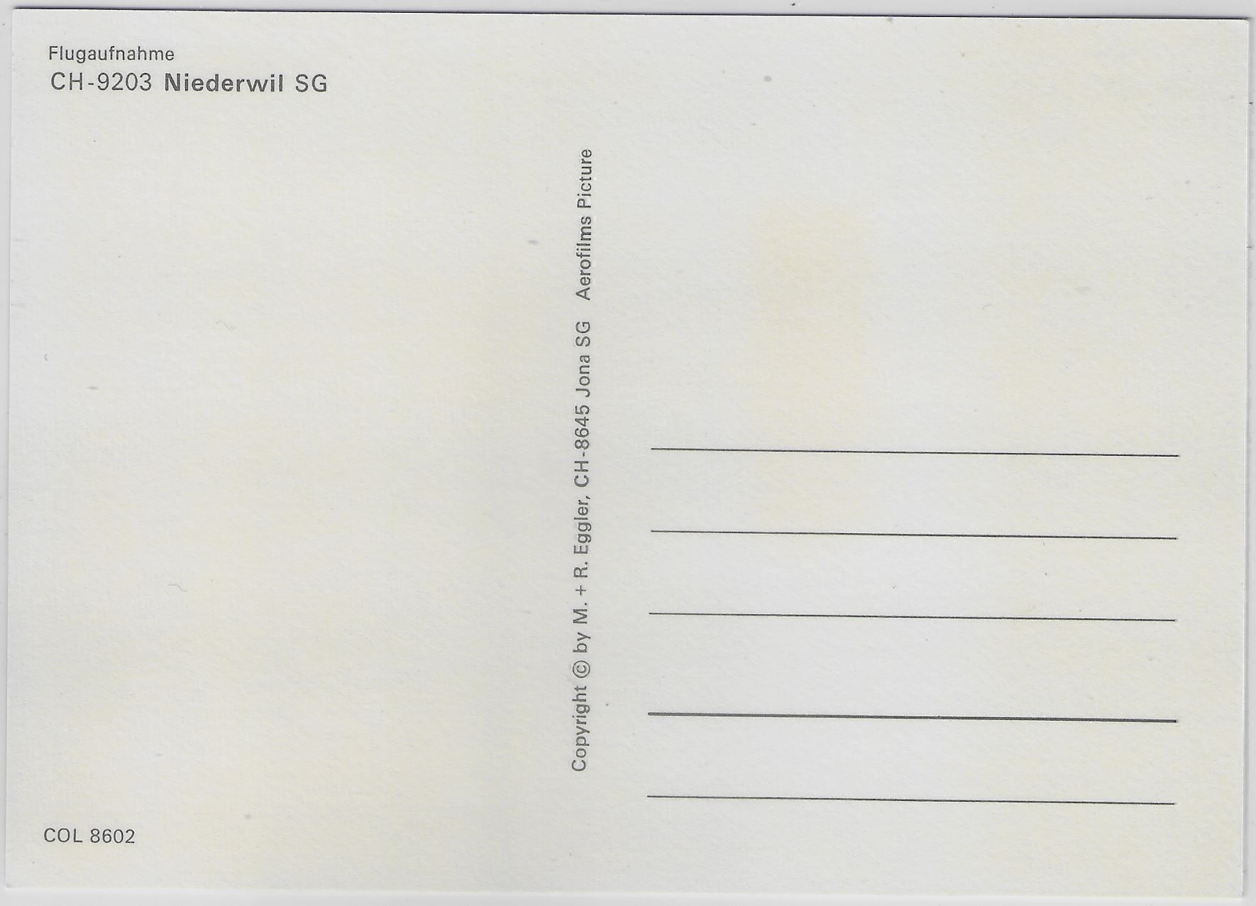 Cartoline postali: Flugaufnahme Niederwil SG – Antico da Ettingen venduto da Kartenplanet 1