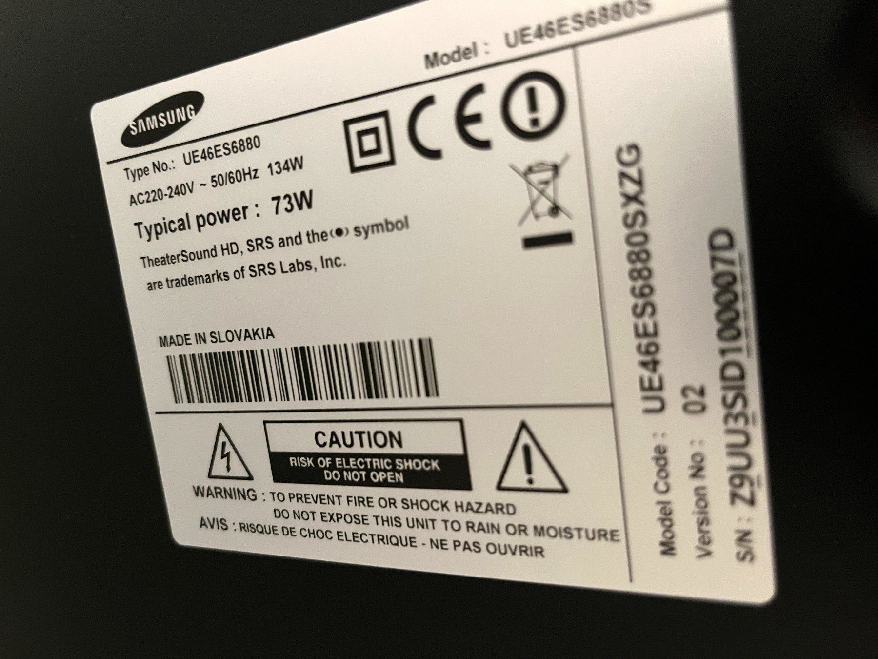Televisori: Fernseher SAMSUNG 46 Zoll – Usato da Glattbrugg venduto da Ariel012 5