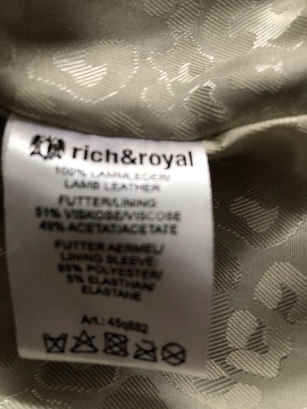 Rich & Royal Giacche: Rich&Royal Lederjacke Gr. 38 schwarz – Usato da Hittnau venduto da JD-OE 8
