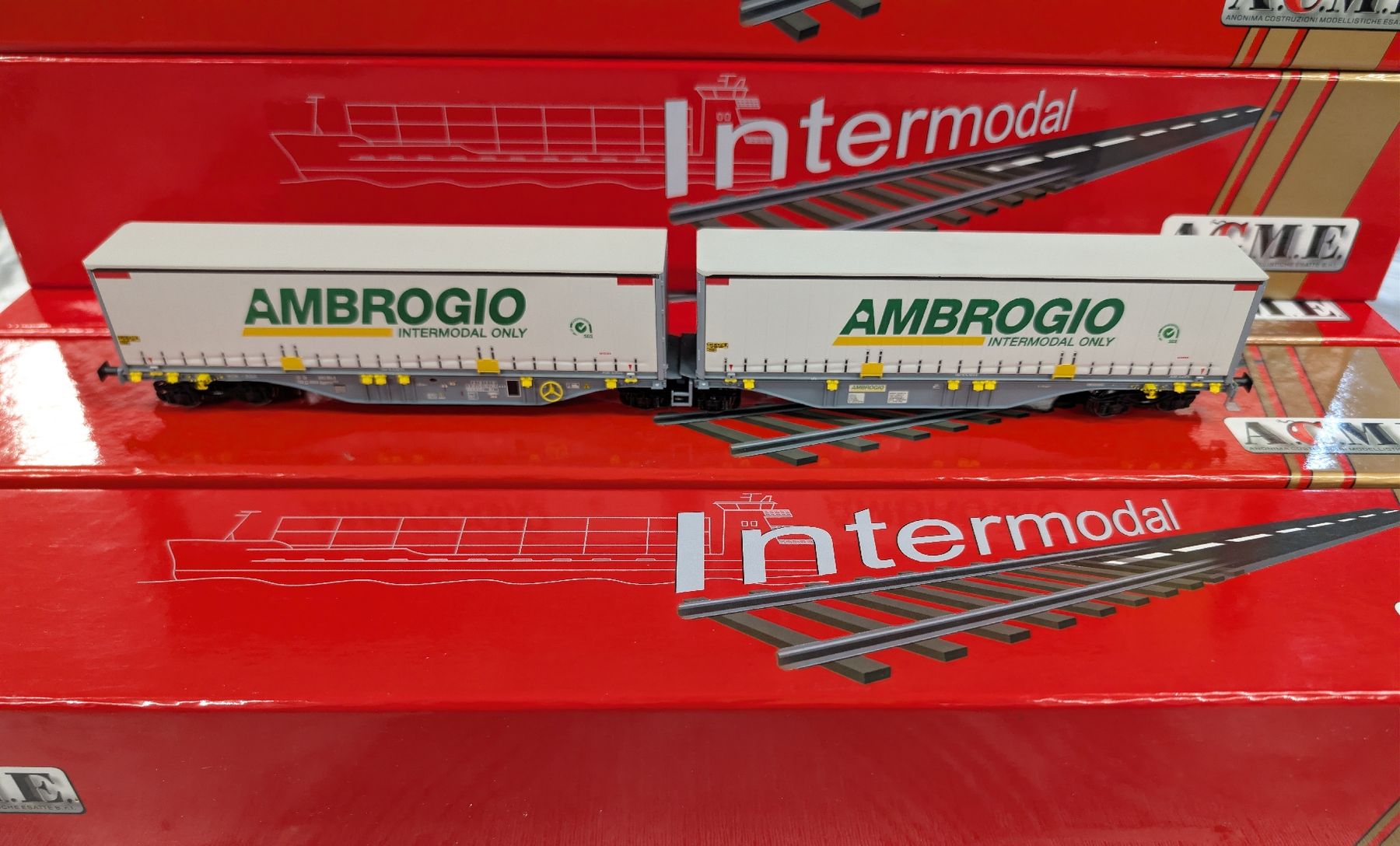ACME Modellini di ferrovie: ACME 90056 Ambrogio containers Sggmrss – Usato da Nods venduto da Dr-HAG 4