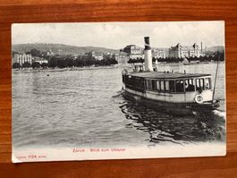 Postkarte Zürich Utoqai 1906 (P614)