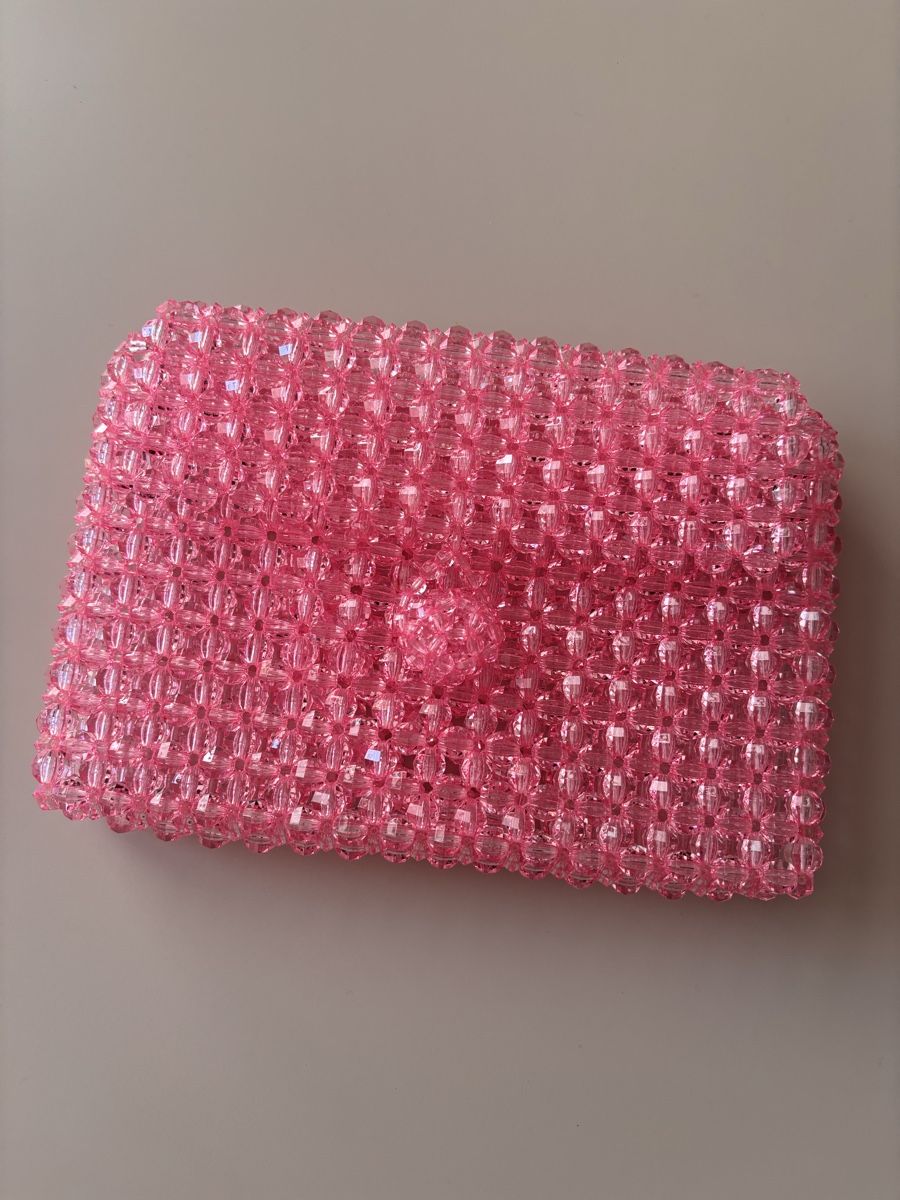 Taschen für Damen: Handmade Perlen-Handtasche, Rosa – Neu (gemäss Beschreibung) aus Horgen von tha_h6cv 2