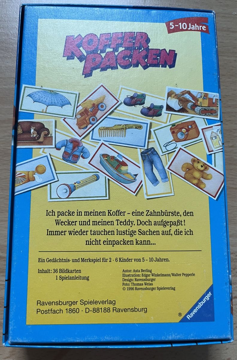 Ravensburger Giochi: Koffer Packen Spiel – Usato da Hünenberg See venduto da spartakus02 1