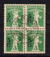 1930, Tellknabe im Viererblock Nr.181 mit Zentrum-ʘ