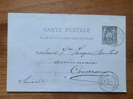 Postkarte 1886  Frankreich   (G1914)