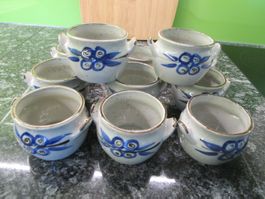 SAUCEN TÖPFLI KERAMIK FONDUE CHINOISE ETC SEHR SCHÖN (3)