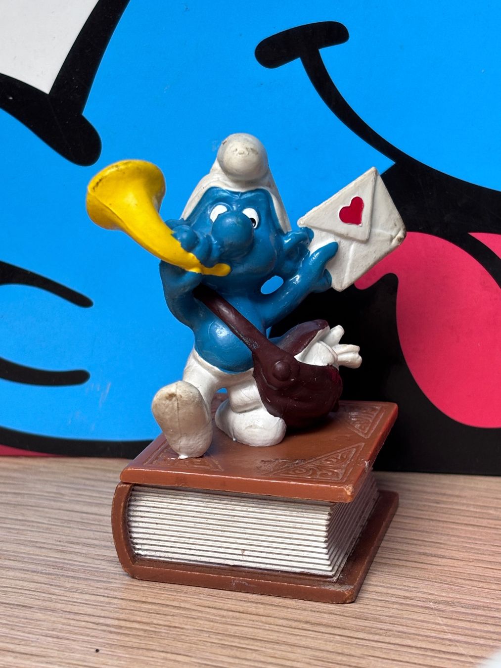 Schleich Statuette: Stempel Briefträger-Schlumpf – Usato da Lyss venduto da Duckszone