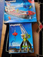 Playmobil Frachtschiff 4472 + Kran 4470