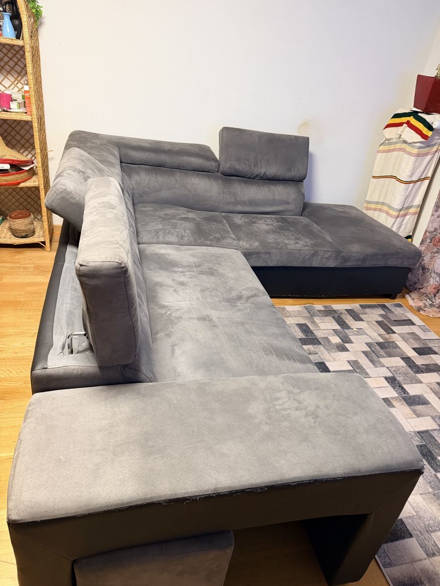 Divani: Ecksofa mit Schlaffunktion grau gebraucht – Usato da Kriens venduto da sol_zgp6 2