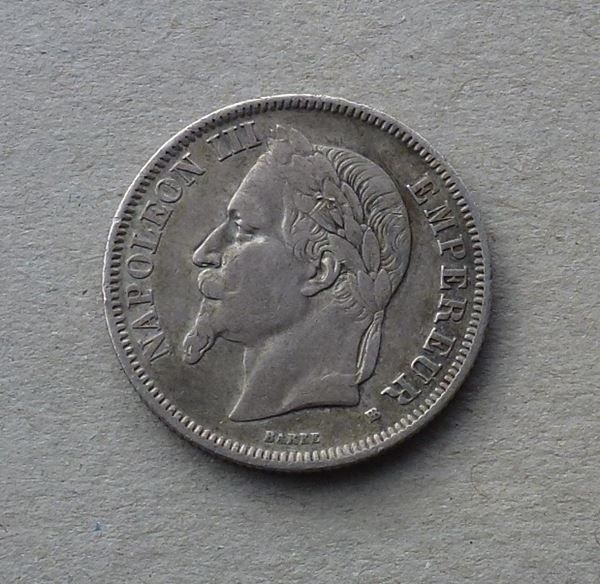 Tutti le monete: Frankreich ++ 2.- Francs 1866 BB – Usato da Walkringen venduto da Casablanca777