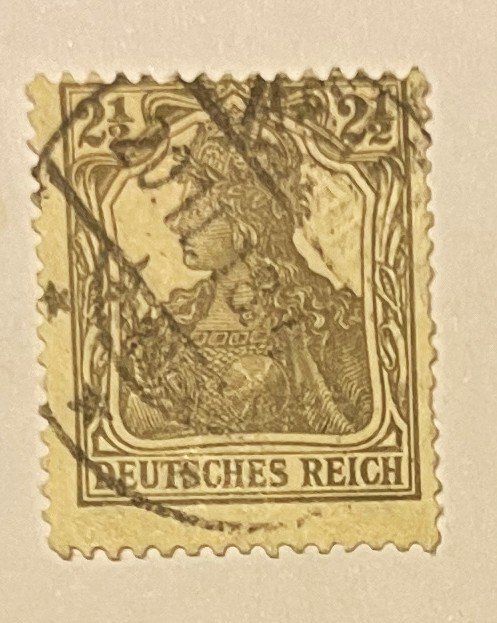 Tutti i francobolli: Deutsches Reich 2 1/2 Pfennig – Usato da Oftringen venduto da Vucki
