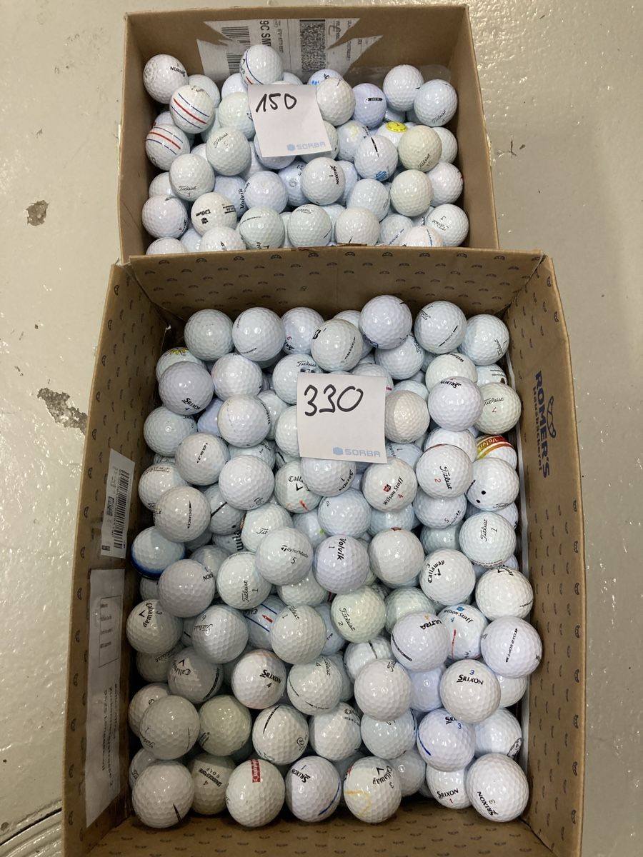 Bälle: Golfbälle 480stk.Weiss Diverse Marken – Gebraucht aus Lenggenwil von ochsengrillerSG 1