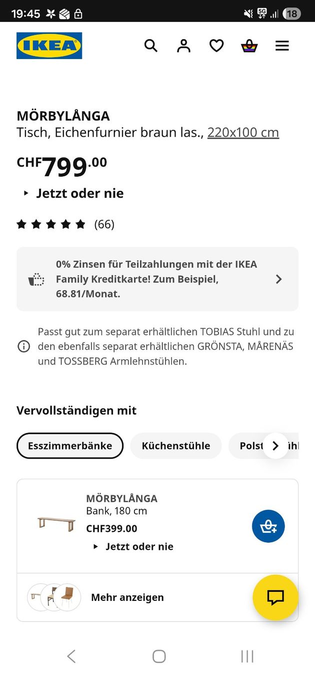 Ikea Tavoli: IKEA Esstisch Mörbylånga – Nuovo (secondo la descrizione) da Dübendorf venduto da dan_smx9 6