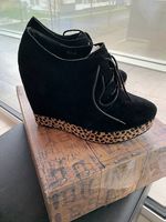Republic Designer Booties Schuhe Black Cow Suede Gr.40 NEU