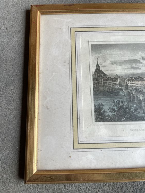 Incisioni: Alter Stich „Basel mit Rheinbrücke“ – Usato da Luzern venduto da predator11 2