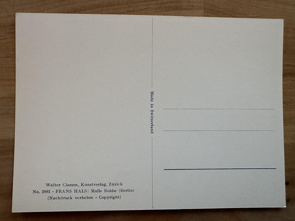 Cartoline postali: AK mit Kunst von Frans Hals – Usato da Rümlang venduto da Kartenpost1 1