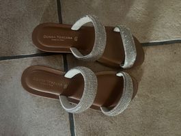 Sparkly Italian leather sandals in size 38