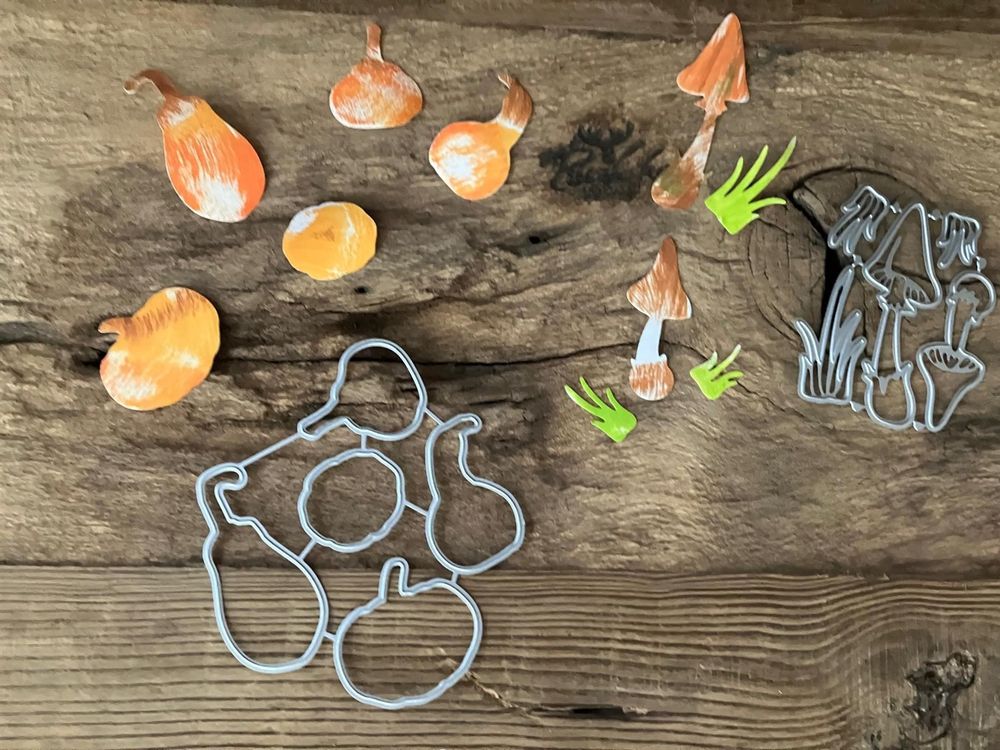 Herbst Stanzschablonen Set - Kürbis, Blätter, Eichhörnchen Motive Für Bastelprojekte