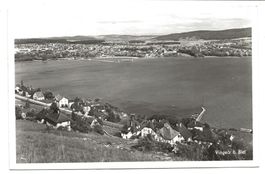 Vingelz - Quartier von Biel (BE) Bielersee echt Foto um 1940