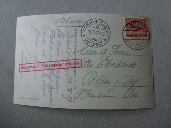 Cartes postales: Karte ++ Luftschiff Graf Zeppelin 1929 – D'occasion à Walkringen par Casablanca777 1