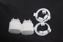 2 x Netzteil 20W + 2meter kabel USB C Lade iPhone 15 16 17