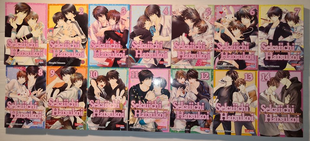 Fumetti: Sekaiichi Hatsukoi 1 bis 14 Deutsch Manga – Usato da Münchenstein venduto da vitalfit